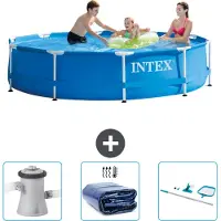 Intex Framezwembad, rond - 305x76 cm - 4-delig - SCB78