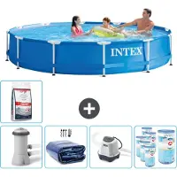 Intex Framezwembad, rond - 366x76 cm - 6-delig, model SCB56
