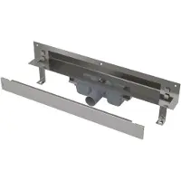 Alca - Afvoersysteem Spa 85 cm, voor wandmontage, roestvrijstalen mat APZ5-SHADE-850