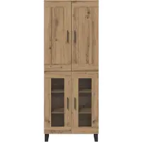 vidaXL Highboard 2 st Artisan Eiken 69,5 x 34 x 180 cm