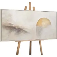YS Canvas schilderij handgeschilderd horizon line abstract – -Art Gallery – Luxe wanddecoratie voor woonkamer – Modern schilderij voor slaapkamer en hal