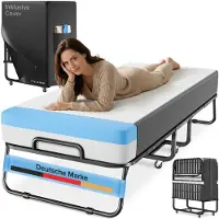 Aktiv shop GmbH Opklapbed met Premium Matras – Comfortabel Gastbed, 90x200 cm