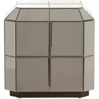 Light & Living LUCIANO zuil glas bruin 40x40x40 cm display zuil -
