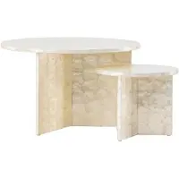 Ebuy24 Smögen salontafel lichtgrijs.