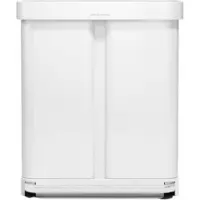 Simplehuman Prullenbak Liner Pocket Wit Staal 34+24L