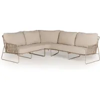 Tierra Outdoor Rivera lounge dining hoekset champagne