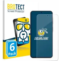 BROTECT Screenprotector 6 Stuks voor Samsung Galaxy A57 5G Beschermglas transparant