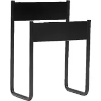 Hubsch - InBetween Magazine Holder - Black - 12x19xh26cm