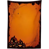 Abakuhaus Tafellaken 140x170 – Satijn, Halloween-oranje, Wasbaar