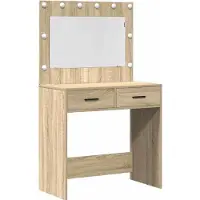 vidaXL Kaptafel 2 st Bruin 40 x 41 x 75 cm Bewerkt hout