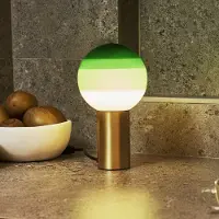 Marset Tafellampe , Dipping Light, Groen, Woonkamer, Glas, Designer