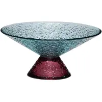 Hubsch - Bonbon Glass Bowl - Blue/Red - Medium ø15xh7cm