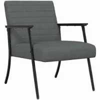 vidaXL Fauteuil Donkergrijs 59 x 75 x 78 cm Stof