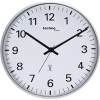 Technoline WANDKLOK - 30 cm Ø - radio gestuurde tijdsynchronisatie - chroomkleurig - 89WT50