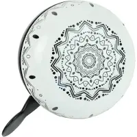 Widek ding dong bel groot mandala zebra black op kaart