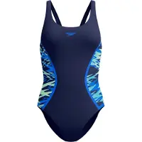 Speedo - Women's Hyperboom Splice Muscleback One Piece - Badpak 42, blauw