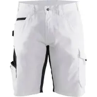 Blakläder Schildersshorts met stretch 10941330 | Wit/Donkergrijs | Maat 54 - 7330509748442