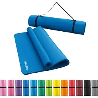 Gorilla Sports Yogamat Deluxe 190 x 100 x 1,5 cm Blauw