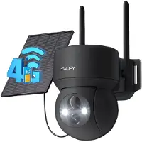 COOAU Beveiligingscameradraadloos TZ3-SNB334 – 2K 3MP FULL HD - Camerabewaking - Bewakingscamera Voor Buiten - Buitencamera - Buiten Camerametnachtzicht - Oplaadbaar - Zwart