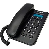 Maxcom KXT100, Koptelefoon met kabel, Luidsprekerfunctie, Zwart
