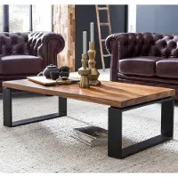 Wohnling Salontafel sheeshamhout bruin 115x60 cm