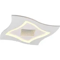 TRIO Moderne plafondlamp Klint wit 50cm