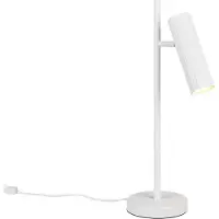 TRIO SOKA - Tafellamp - Wit mat - excl. 1x GU10 5 W - Snoerschakelaar