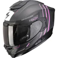 Scorpion Exo-1500 Carbon Air Zity helm, zwart/roze, maat S (55/56)