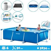 Intex Rechthoekig zwembad - 300x200x75 cm - 7-delig - SCB97