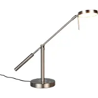 TRIO Bureaulamp Monza nikkel