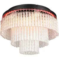 TRIO Design plafondlamp Vono zwart