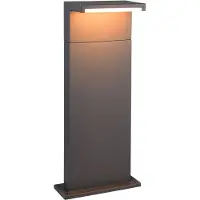 TRIO Sokkellamp buiten Ravi, zwart, Aluminium, Modern, Sokkellamp