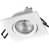 Osram Spot Set LED inbouwspot vierkant flexibel wit, 4,5W 2700K warm wit, aluminium, klikmontage, set van 3