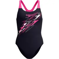 Speedo Medley Logo Medalist Swimsuit Zwart UK 32 Vrouw