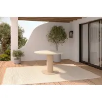 Hartman Girona ronde dining tuintafel 120cm cappuccino