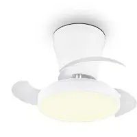 TRIO Plafondventilator met LED lamp | Moss | Ø 41 cm | 2700-6500K | Inklapbare bladen | Wit | 13W | Lighting