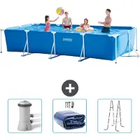 Intex Rechthoekig zwembad - 450x220x84 cm - 4-delig - SCB83