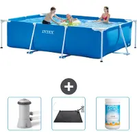 Intex Rechthoekig zwembad - 300x200x75 cm - 4-delig - SCB80