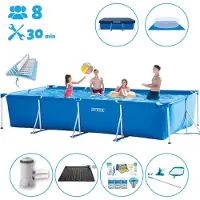 Intex Rechthoekig zwembad - 450x220x84 cm - 7-delig - SCB97