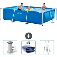 Intex Rechthoekig zwembad - 300x200x75 cm - 4-delig - SCB83
