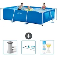 Intex Rechthoekig zwembad - 300x200x75 cm - 4-delig - SCB82