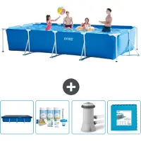 Intex Rechthoekig framezwembad - 450x220x84 cm - 5-delig - SCB2