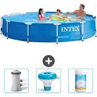 Intex Framezwembad, rond - 366x76 cm - 4-delig - SCB77