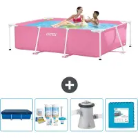 Intex Rechthoekig framezwembad - 220x150x60 cm - 5-delig - SCB2