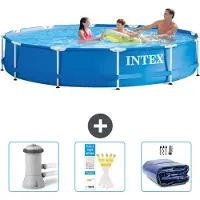 Intex Framezwembad, rond - 366x76 cm - 4-delig - SCB74