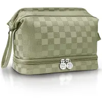 Sc Travel Essentials - Toilettas en Make-up Organizer - Waterdicht en Compact - Geschikt voor Reis en Dagelijks Gebruik - Unisex - Matcha Groen