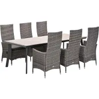 Garden Impressions Nice tuinset 7-delig - Penedo tuintafel 230x100 cm