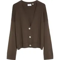 Comma Gebreid vest chocoladebruin