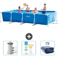 Intex Rechthoekig framezwembad - 450x220x84 cm - 4-delig - SCB74