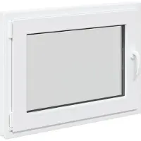 vidaXL Kelderraam RISOR 80 x 60 cm PVC en Glas Wit